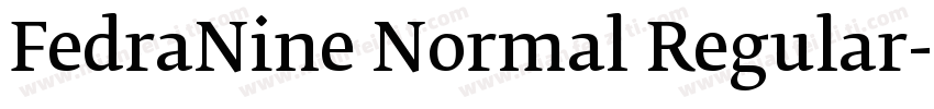 FedraNine Normal Regular字体转换